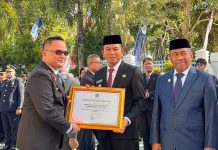 Bupati Irham Kalenggo Raih Penghargaan Kekayaan Intelektual dari Kemenkumham RI